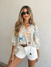 Marisol Patchwork Blouse - Stitch And Feather