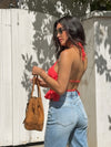 Sunkiss Ruffle Halter Top - Stitch And Feather