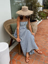 Mediterranean Smocked Maxi Dress - Stitch And Feather