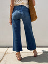 Backstage Wide Leg Jeans in Dark Denim - Stitch And Feather