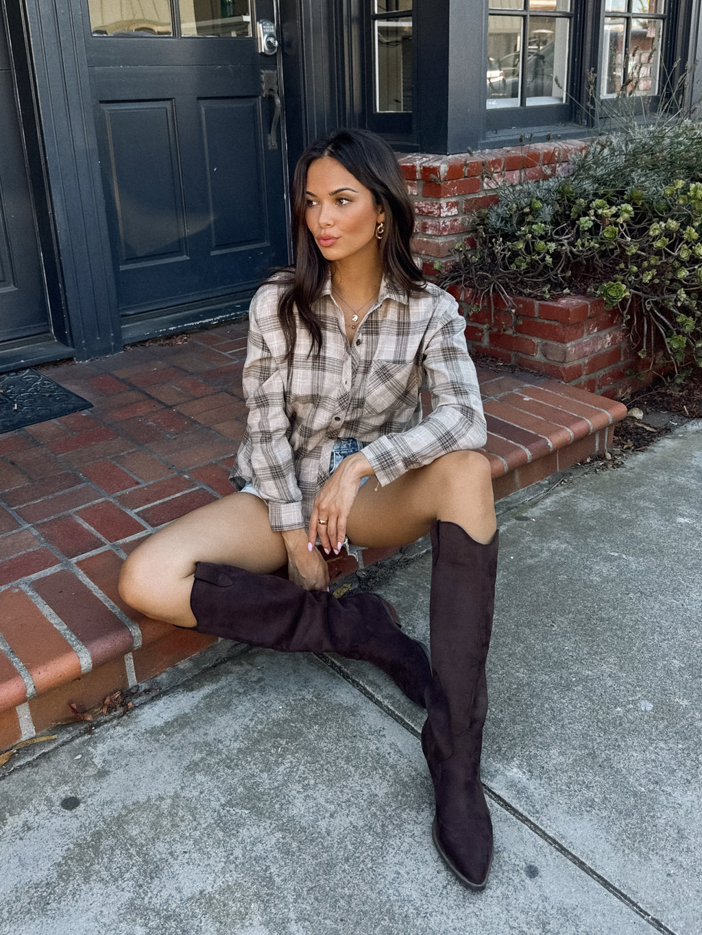 Fireside Flannel in Mushroom - Stitch And Feather