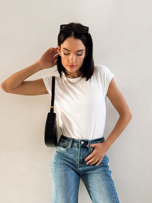 Meet Cute Tee in Off white - Stitch And Feather