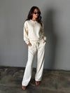 Lena Sweatpants in Cream - Stitch And Feather