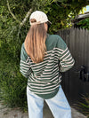 Forest Stripe Knit Top - Stitch And Feather