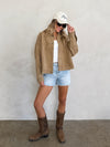 Waylon Oversized Suede Jacket