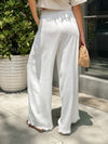 Next Exit Linen Pants in Off White - Stitch And Feather