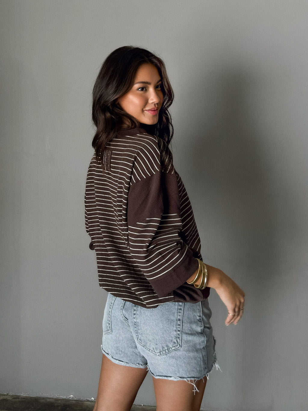 Striped Long Sleeve - Stitch And Feather