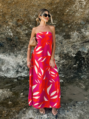 Sao Paulo Floral Maxi Dress - Stitch And Feather