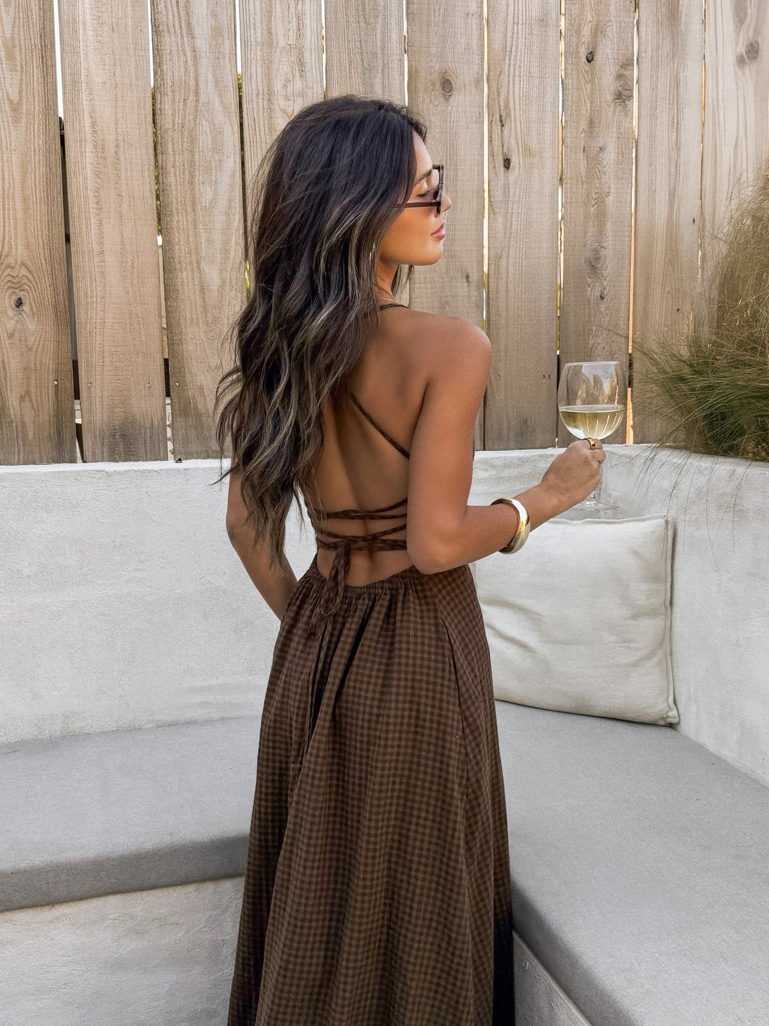 Dahlia Gingham Maxi Dress – Stitch And Feather Dahlia Gingham Maxi Dress – Stitch And Feather
