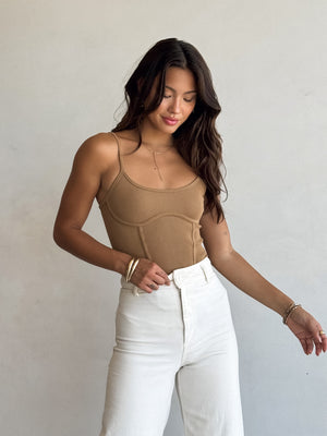 It List Ribbed Bodysuit - Stitch And Feather