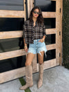 Embers Plaid Button Up - Stitch And Feather