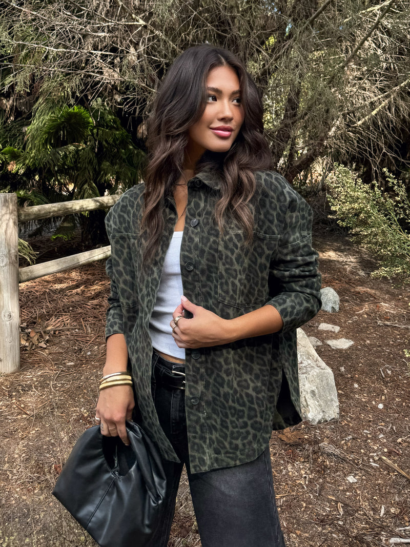 Ayana Leopard Print Shacket