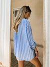 Meet Me at Sunset Button Down in Blue - Stitch And Feather