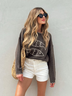 Arden Fish Knit Sweater - Stitch And Feather