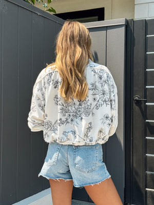 Hibiscus Breeze Slouchy Top - Stitch And Feather