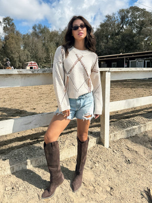 Elodie Knit Sweater - Stitch And Feather