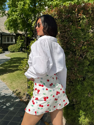 Maribel Cherry Mini Skirt - Stitch And Feather