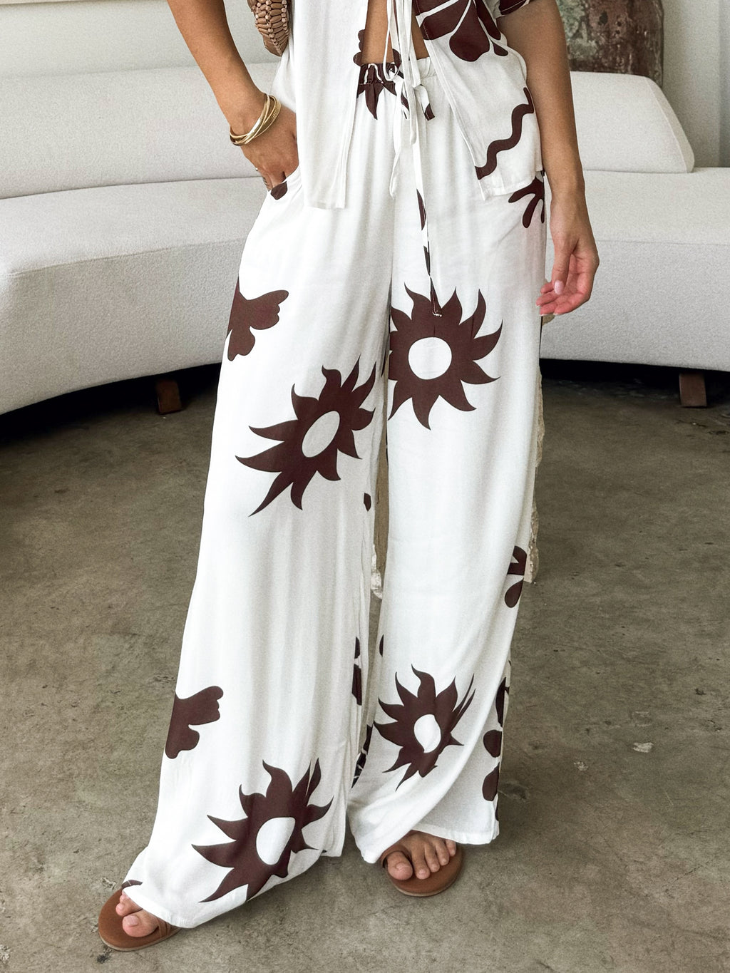 Coco Wide Leg Pants - Stitch And Feather