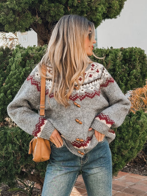 Josephine Knit Sweater in Grey - Stitch And Feather