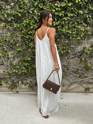 Giselle Maxi Dress in Off White - Stitch And Feather