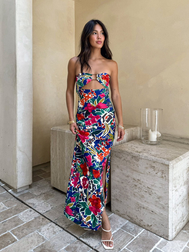 Luna Bay Strapless Maxi Dress