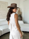 Dazed Smocked Tie Front Top - Stitch And Feather