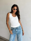 Cait Scoop Neck Tank - Stitch And Feather