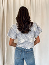 Tabitha Tie Front Top - Stitch And Feather