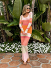 Passion Fruit Stripe Maxi Dress - Stitch And Feather