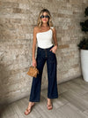 Kendall One Shoulder Top in Ecru