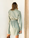 Thyme Mini Dress in Sage - Final Sale - Stitch And Feather