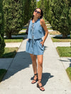 Let Loose Denim Shorts - Stitch And Feather