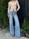 Teddy Ribbed Top in Oatmeal - Stitch And Feather