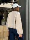 Borrowed Time Bomber Jacket in Oatmeal - Stitch And Feather