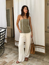 Driftwood Linen Tube Top - Stitch And Feather