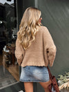 Chicago Cable Knit Sweater in Taupe