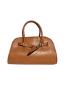 Boston Vegan Leather Tote in Tan - Stitch And Feather