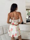Thalia Satin Floral Tank - Stitch And Feather