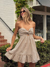 Ophelia Gingham Strapless Romper - Stitch And Feather