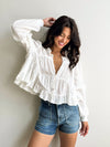 Calypso Ruffle Tiered Top - Stitch And Feather