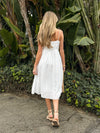 Dove Midi Dress in White - Stitch And Feather