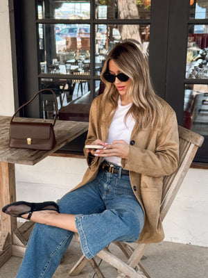 Golden Hour Faux Suede Blazer