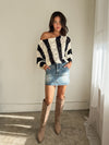 Cambria Crochet Knit Sweater