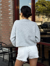 High Horse Knit Sweater in Grey - Stitch And Feather