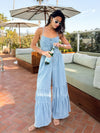 Mallorca Tiered Denim Jumpsuit