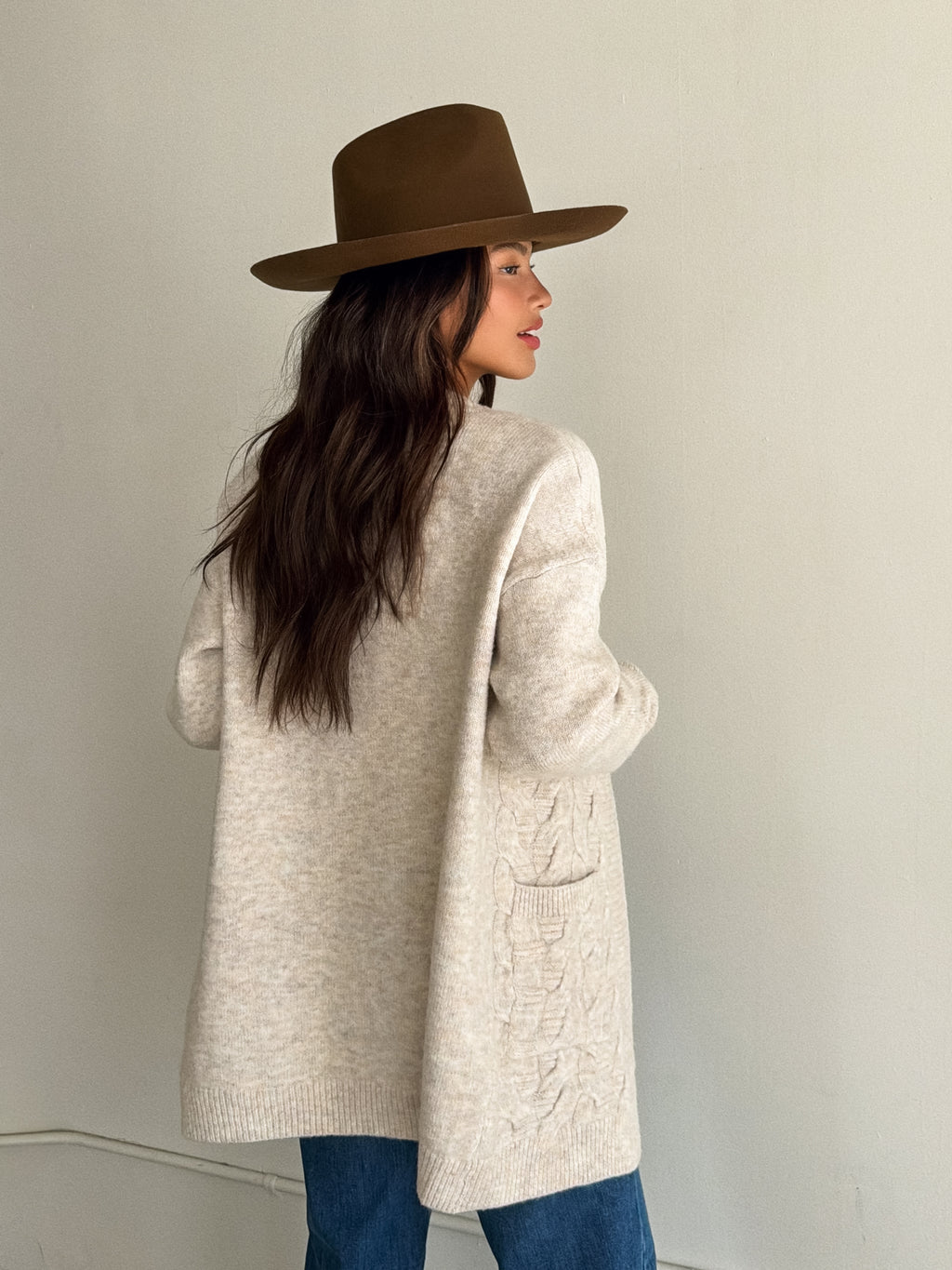 Leona Braided Knit Cardigan