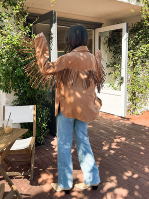 Blaine Fringe Suede Jacket - Stitch And Feather