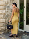 Lemon Drop Halter Dress - Stitch And Feather
