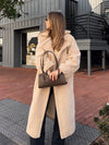 Aspen Sherpa Coat in Beige - Stitch And Feather