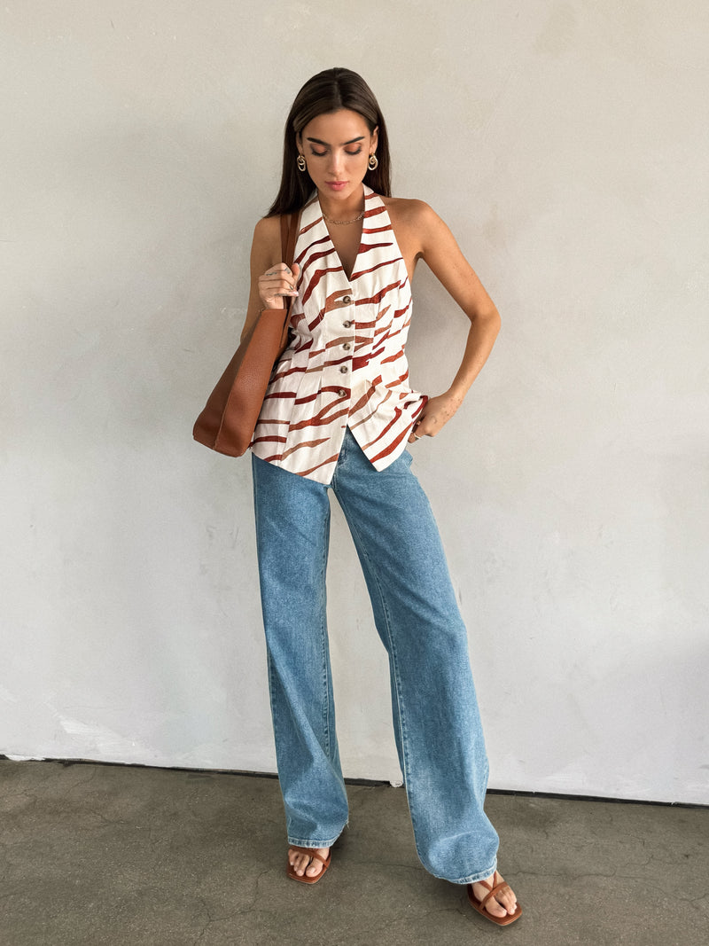 Hana Vest Halter Top